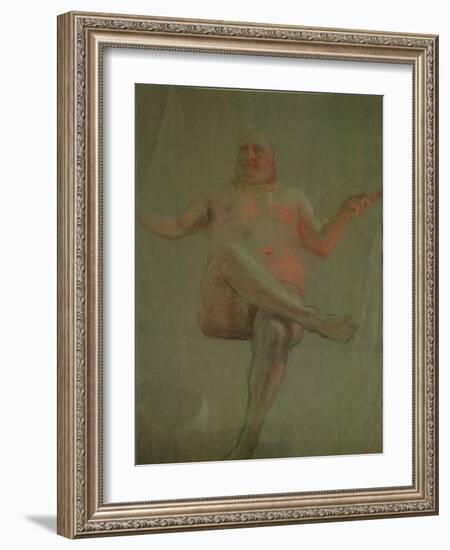 Study for Get Thee Hence, Satan!, 1890S-Ilya Yefimovich Repin-Framed Giclee Print