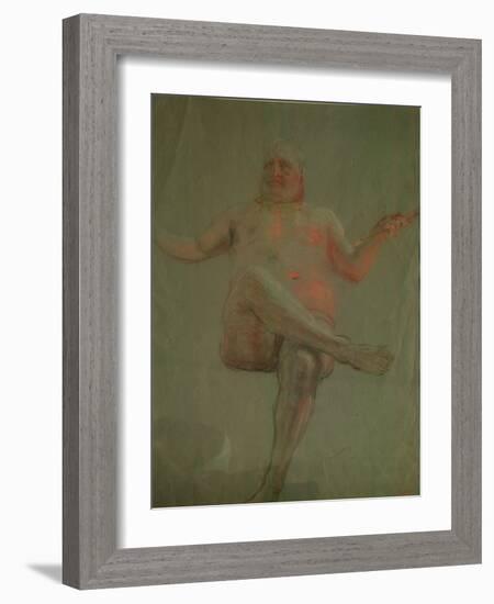 Study for Get Thee Hence, Satan!, 1890S-Ilya Yefimovich Repin-Framed Giclee Print