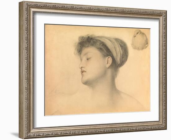 Study for Girl with Doves-Anthony Frederick Augustus Sandys-Framed Giclee Print