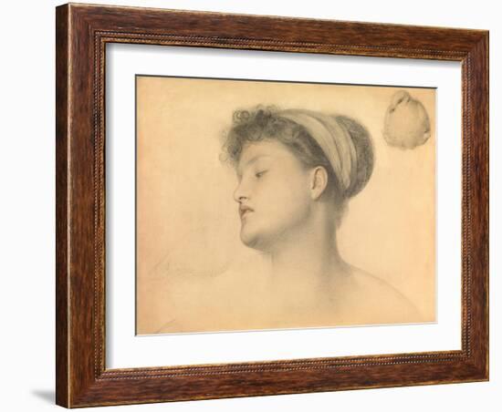 Study for Girl with Doves-Anthony Frederick Augustus Sandys-Framed Giclee Print