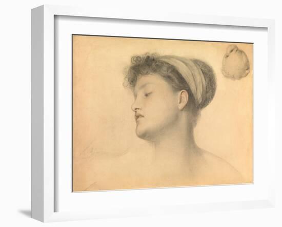 Study for Girl with Doves-Anthony Frederick Augustus Sandys-Framed Giclee Print