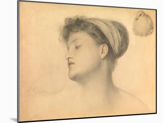 Study for Girl with Doves-Anthony Frederick Augustus Sandys-Mounted Giclee Print
