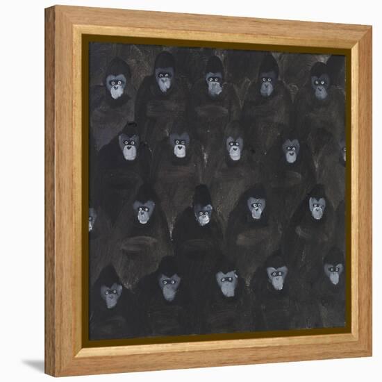 Study for Gorilla Gig, 2016-Holly Frean-Framed Premier Image Canvas