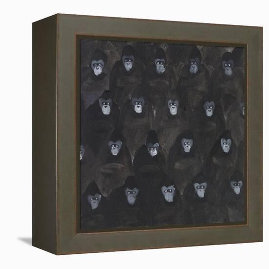 Study for Gorilla Gig, 2016-Holly Frean-Framed Premier Image Canvas