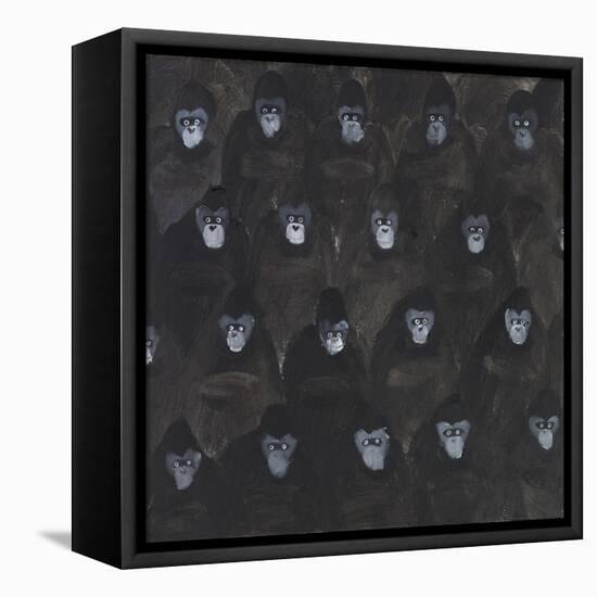 Study for Gorilla Gig, 2016-Holly Frean-Framed Premier Image Canvas