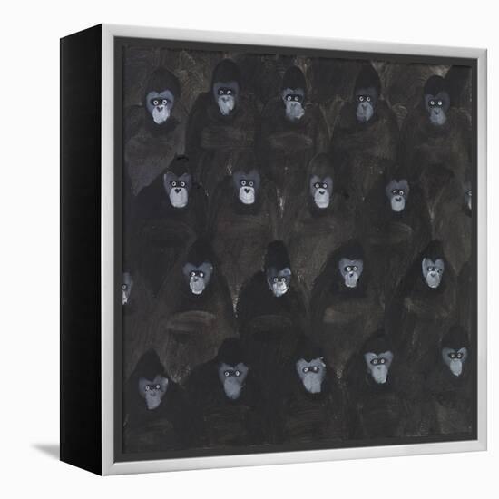 Study for Gorilla Gig, 2016-Holly Frean-Framed Premier Image Canvas