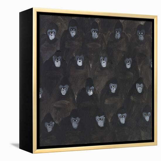 Study for Gorilla Gig, 2016-Holly Frean-Framed Premier Image Canvas