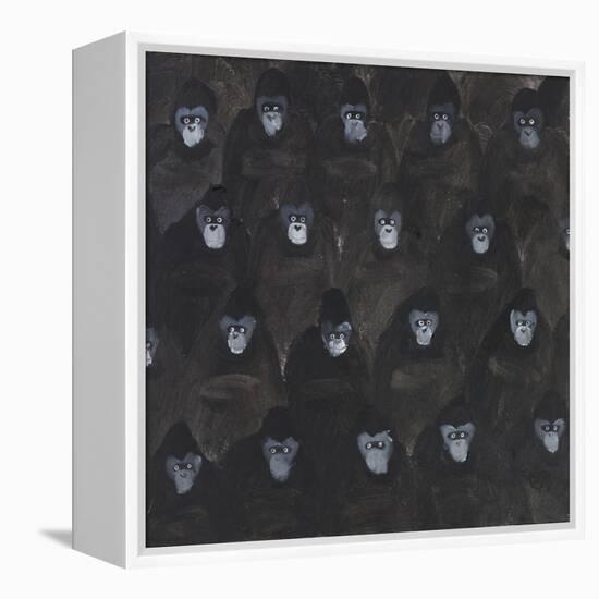 Study for Gorilla Gig, 2016-Holly Frean-Framed Premier Image Canvas