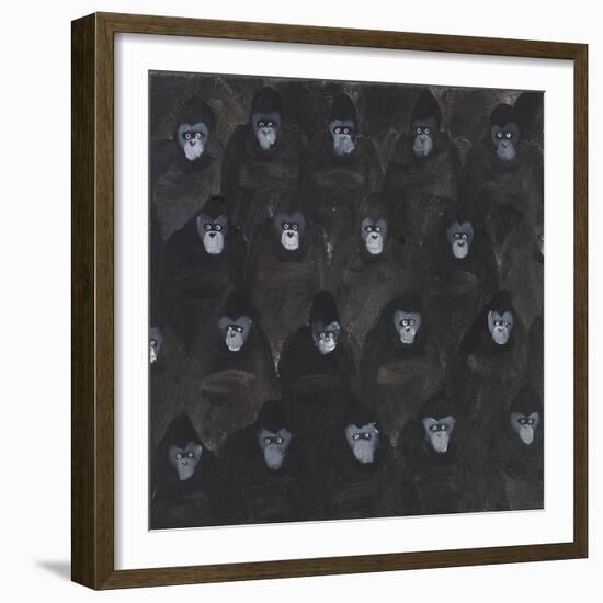 Study for Gorilla Gig, 2016-Holly Frean-Framed Giclee Print