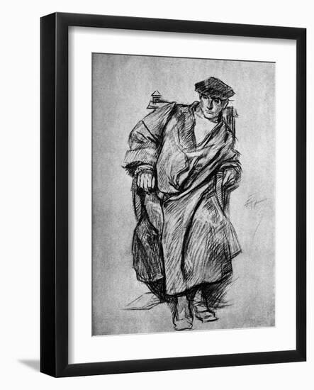 Study for Gown, Court of Henry VIII, 1899-Edwin Austin Abbey-Framed Giclee Print