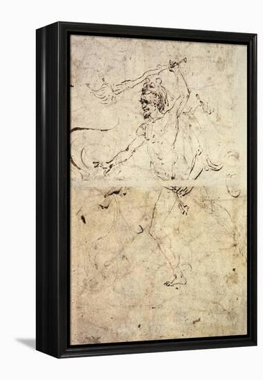 Study for Hercules and Hydra of Lerna-Antonio Pollaiuolo-Framed Premier Image Canvas