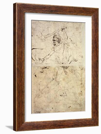 Study for Hercules and Hydra of Lerna-Antonio Pollaiuolo-Framed Giclee Print