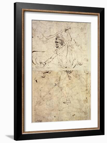 Study for Hercules and Hydra of Lerna-Antonio Pollaiuolo-Framed Giclee Print