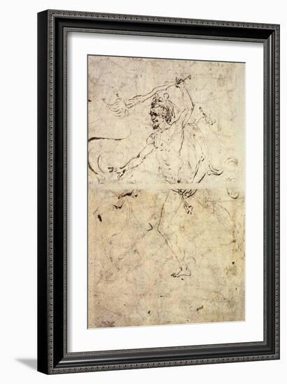 Study for Hercules and Hydra of Lerna-Antonio Pollaiuolo-Framed Giclee Print