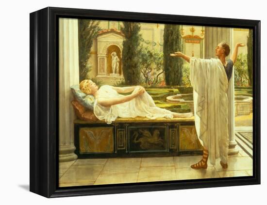 Study for Horace and Lydia-John Collier-Framed Premier Image Canvas