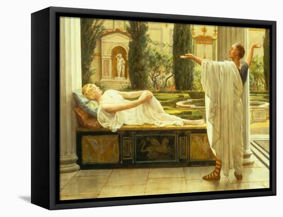 Study for Horace and Lydia-John Collier-Framed Premier Image Canvas