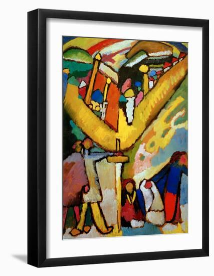 Study for Improvisation 8, 1910-Wassily Kandinsky-Framed Giclee Print