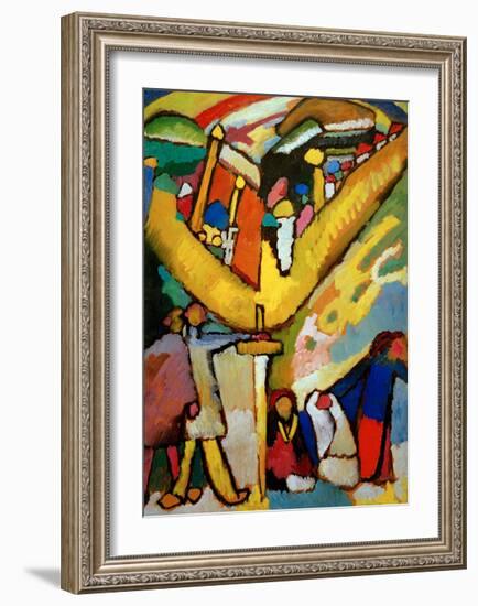 Study for Improvisation 8, 1910-Wassily Kandinsky-Framed Giclee Print