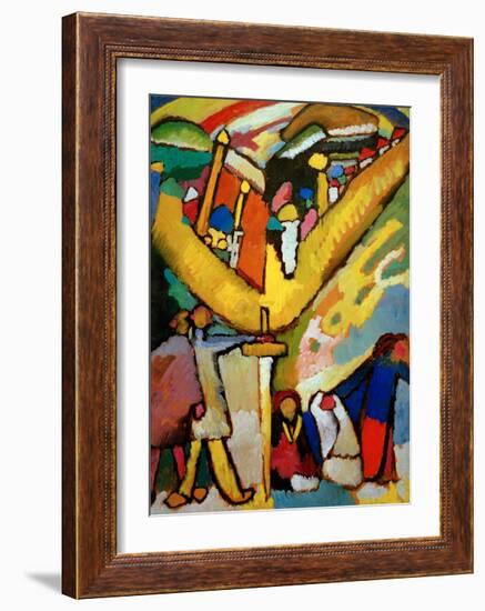 Study for Improvisation 8, 1910-Wassily Kandinsky-Framed Giclee Print