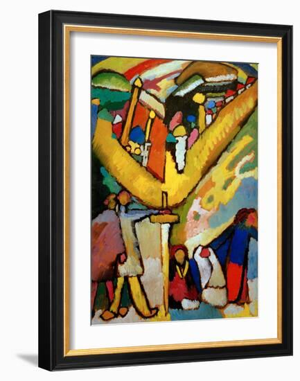 Study for Improvisation 8, 1910-Wassily Kandinsky-Framed Giclee Print