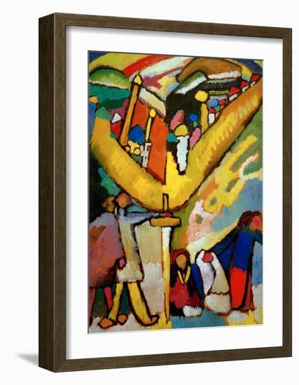 Study for Improvisation 8, 1910-Wassily Kandinsky-Framed Giclee Print