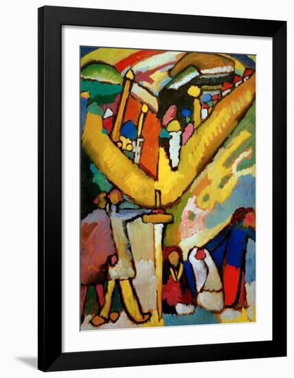 Study for Improvisation 8, 1910-Wassily Kandinsky-Framed Giclee Print