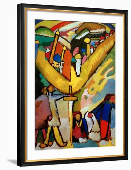 Study for Improvisation 8, 1910-Wassily Kandinsky-Framed Giclee Print