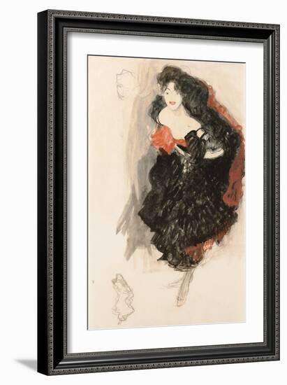 Study for Judith II, C. 1908-Gustav Klimt-Framed Giclee Print