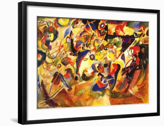 Study for Komposition VII-Wassily Kandinsky-Framed Art Print