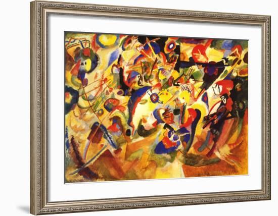 Study for Komposition VII-Wassily Kandinsky-Framed Art Print