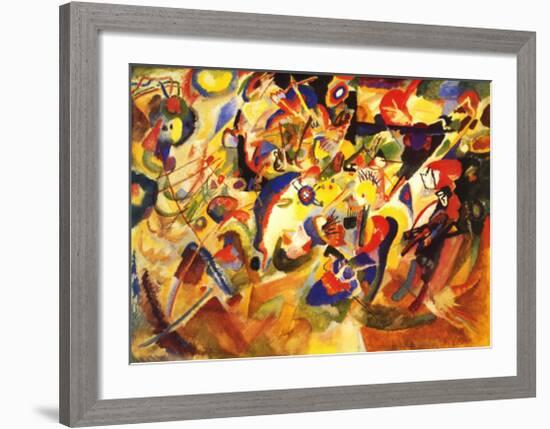 Study for Komposition VII-Wassily Kandinsky-Framed Art Print