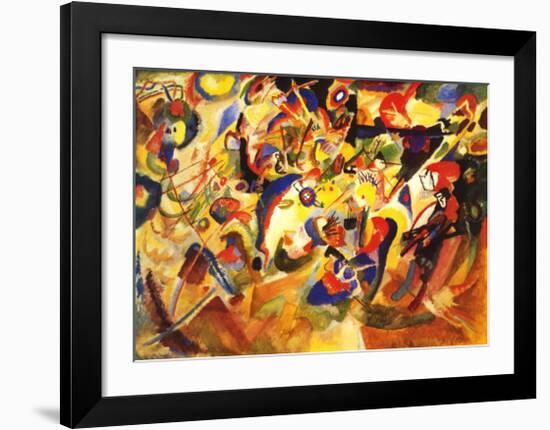 Study for Komposition VII-Wassily Kandinsky-Framed Art Print