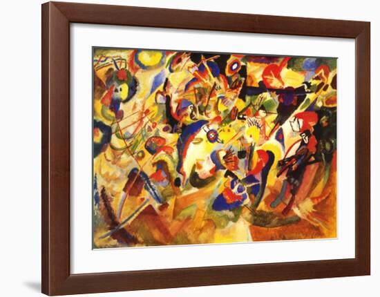 Study for Komposition VII-Wassily Kandinsky-Framed Art Print