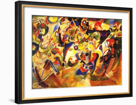 Study for Komposition VII-Wassily Kandinsky-Framed Art Print