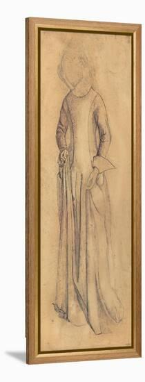 Study for 'La Belle Iseult' (Pencil, Pen & Brown Ink & Wash on Paper)-William Morris-Framed Premier Image Canvas