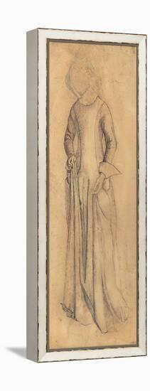 Study for 'La Belle Iseult' (Pencil, Pen & Brown Ink & Wash on Paper)-William Morris-Framed Premier Image Canvas