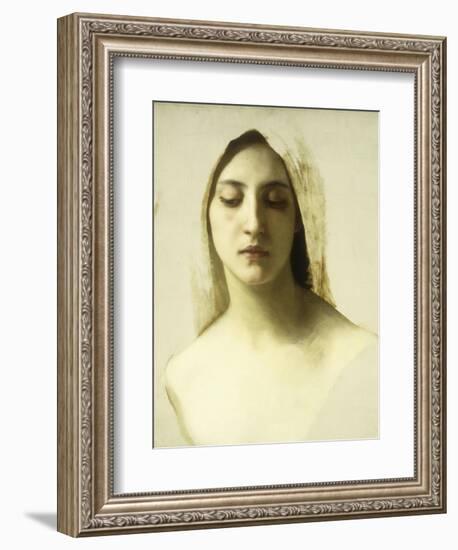 Study for 'La Charite', C.1878-William Adolphe Bouguereau-Framed Giclee Print