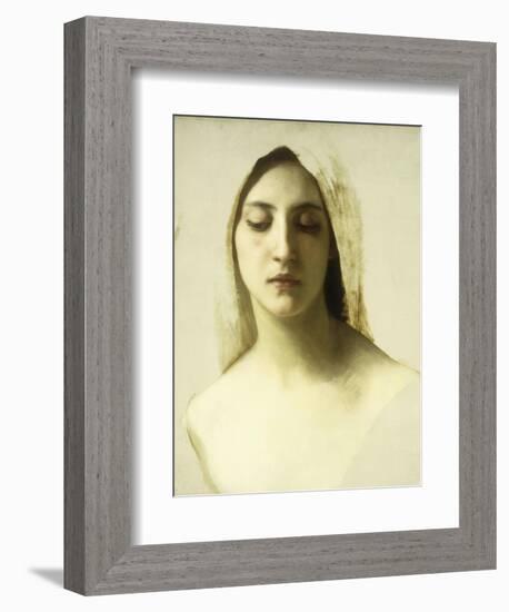 Study for 'La Charite', C.1878-William Adolphe Bouguereau-Framed Giclee Print