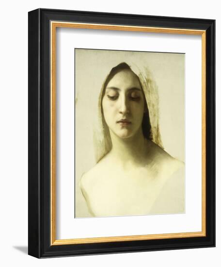 Study for 'La Charite', C.1878-William Adolphe Bouguereau-Framed Giclee Print