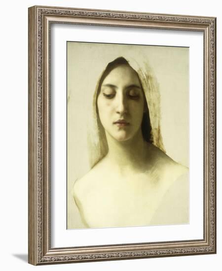 Study for 'La Charite', C.1878-William Adolphe Bouguereau-Framed Giclee Print