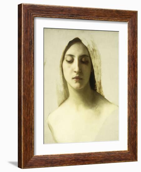 Study for 'La Charite', C.1878-William Adolphe Bouguereau-Framed Giclee Print