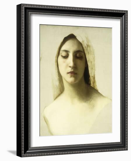 Study for 'La Charite', C.1878-William Adolphe Bouguereau-Framed Giclee Print