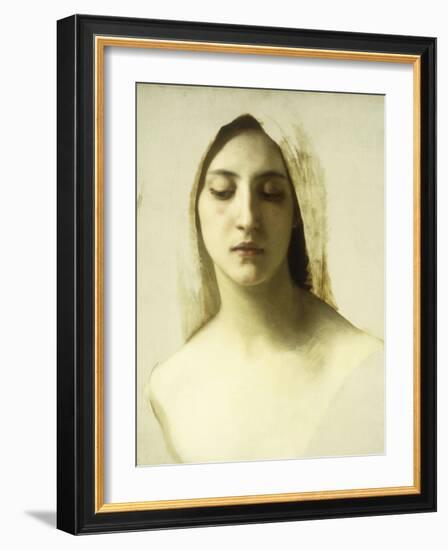 Study for 'La Charite', C.1878-William Adolphe Bouguereau-Framed Giclee Print