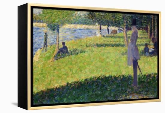 Study for La Grande Jatte, 1884-1885-Georges Seurat-Framed Premier Image Canvas