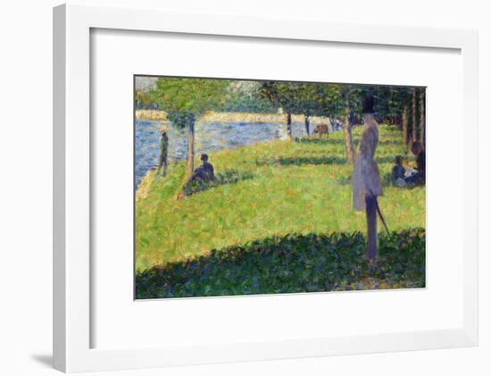 Study for La Grande Jatte, 1884-1885-Georges Seurat-Framed Giclee Print