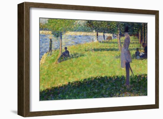 Study for La Grande Jatte, 1884-1885-Georges Seurat-Framed Giclee Print