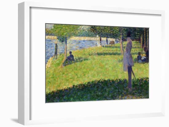 Study for La Grande Jatte, 1884-1885-Georges Seurat-Framed Giclee Print