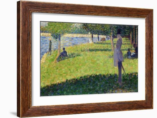 Study for La Grande Jatte, 1884-1885-Georges Seurat-Framed Giclee Print