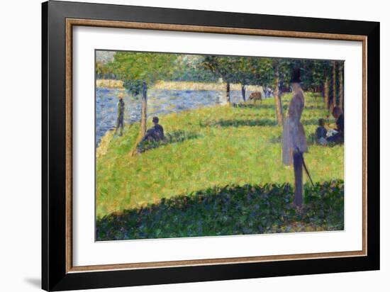 Study for La Grande Jatte, 1884-1885-Georges Seurat-Framed Giclee Print