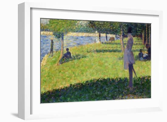 Study for La Grande Jatte, 1884-1885-Georges Seurat-Framed Giclee Print